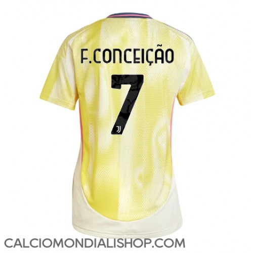 Maglie da calcio Juventus Francisco Conceicao #7 Seconda Maglia Femminile 2024-25 Manica Corta